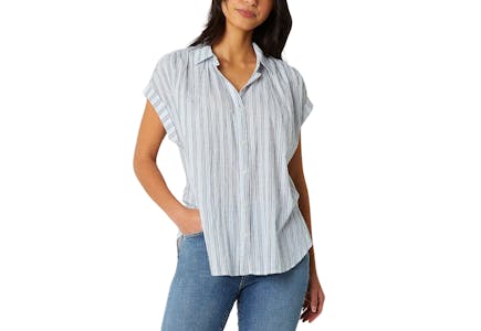 a.n.a. Women's Camp Shirt