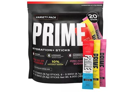 Prime Hydration+ Electrolyte Powder Mix Sticks