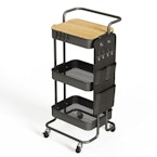 3-Tier Metal Utility Rolling Cart