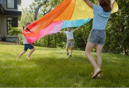 walmart chuckle and roar gym class parachute