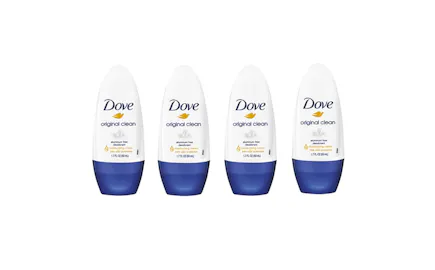 Dove Roll-on Deodorant 4-Pack