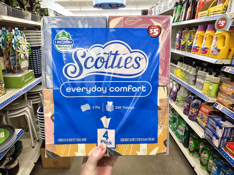 dollar tree scotties tissues multipack