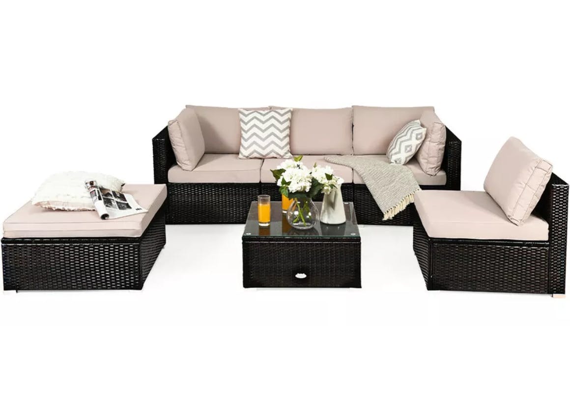 Costway Sectional Sofa Patio Set