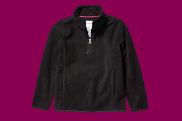 Amazon Essentials Quarter-Zip Fleece Jacket, Just $5 card image