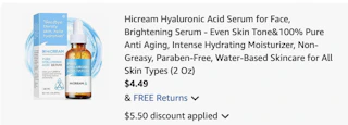 serum Amazon receipt
