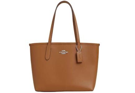 Coach Leather Small City Tote
