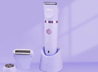 a purple bikini trimmer