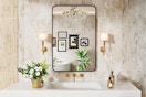 Metal Framed Bathroom Mirror B0DXPM6HJS