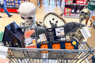 aldi-halloween-deals-091725-skeleton-pumpkin-shaped-candle-metal-haunted-house-ice-molds