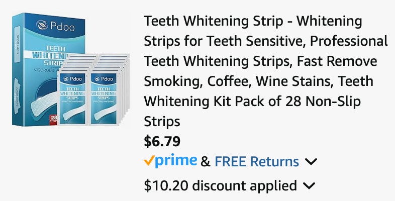 pdoo Teeth Whitening Strip