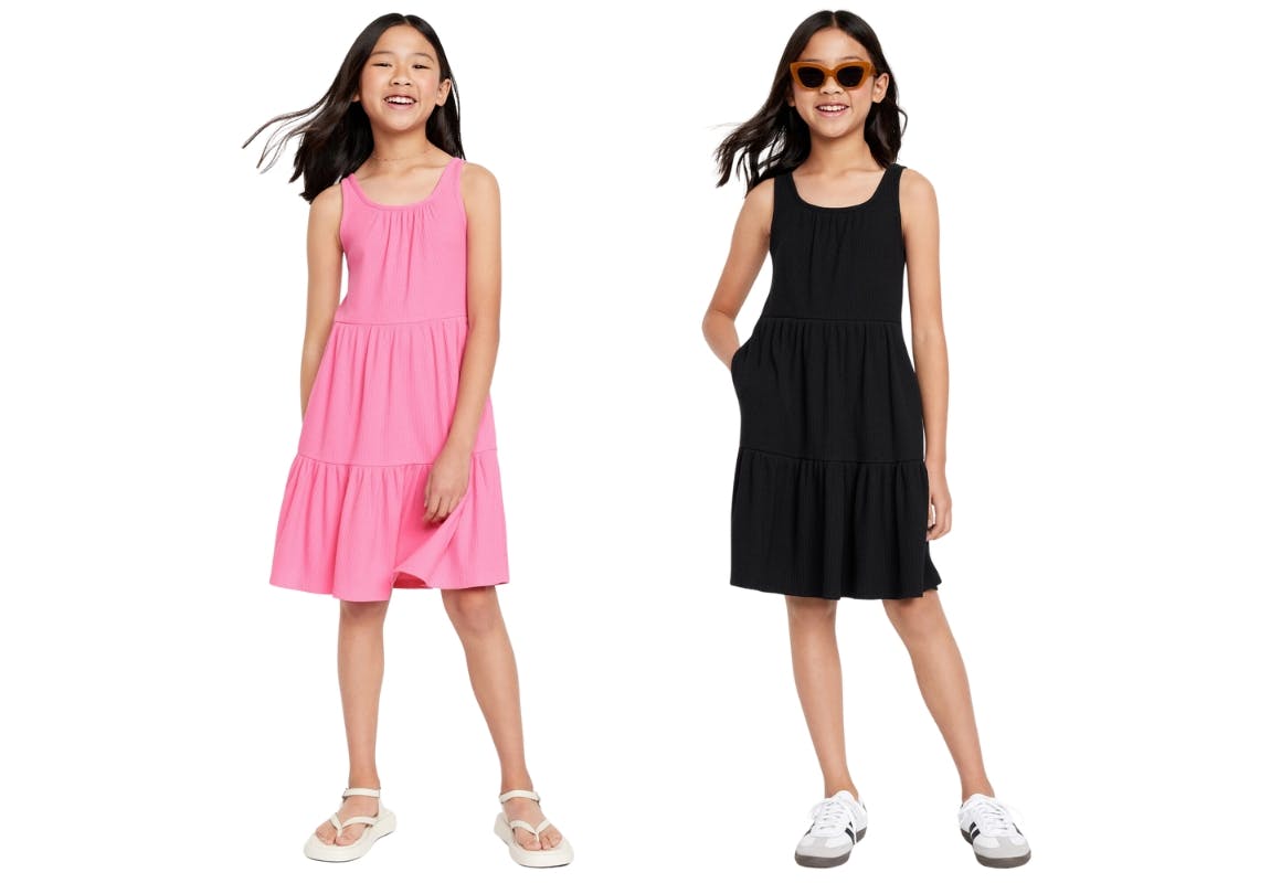 Kids’ Sleeveless Rib-Knit Dress