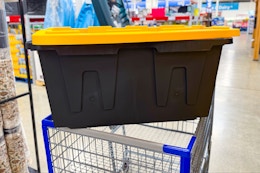 members mark storage tote in shopping cart