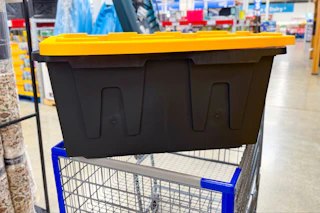 members mark storage tote on cart