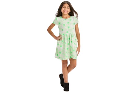 Cat & Jack Kids' Shamrocks Dress