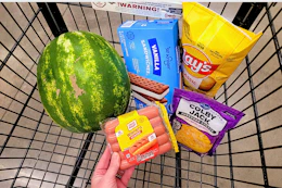 kroger 5x deals groceries in shopping cart
