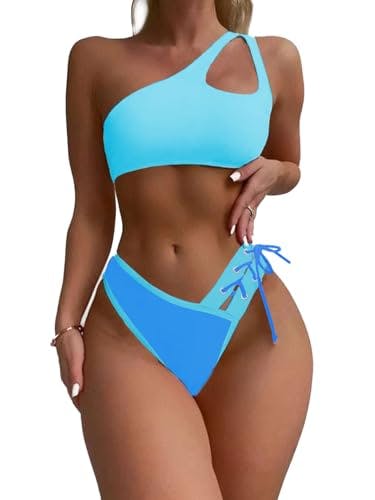 Women's Cutout One Shoulder Bikini