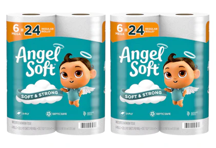 2 Angel Soft Toilet Paper Packs