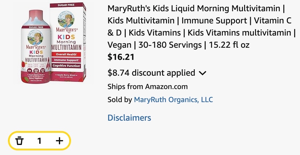 MaryRuth-s Kids Multivitamin