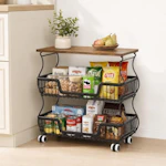 3-Tier Rolling Storage Cart