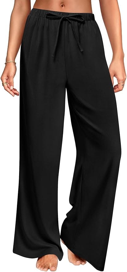 Women's Wide Leg Linen Pants