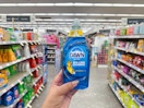 hand holding dawn dish soap in walgreens