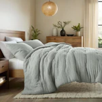 Waffle Textured Comforter Set