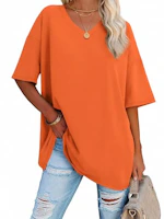 Women's Oversized V-Neck Tee