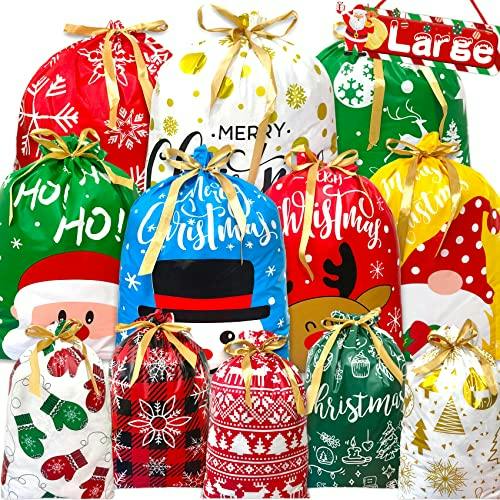 Christmas Drawstring Gift Bags