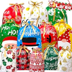 Christmas Drawstring Gift Bags