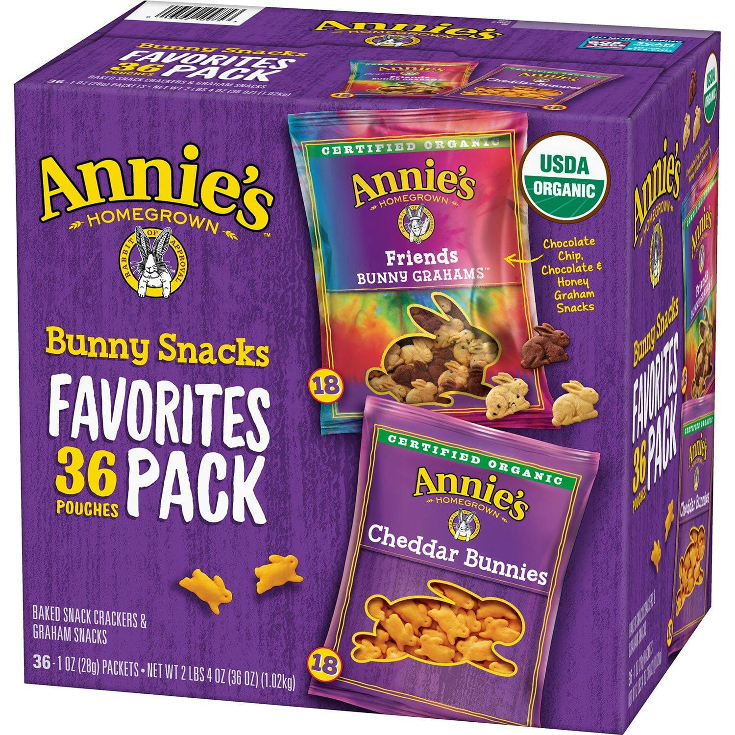 Annie's Bunny Snacks 36-Pack