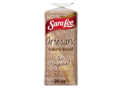 2 Sara Lee Artesano Bread Loaves