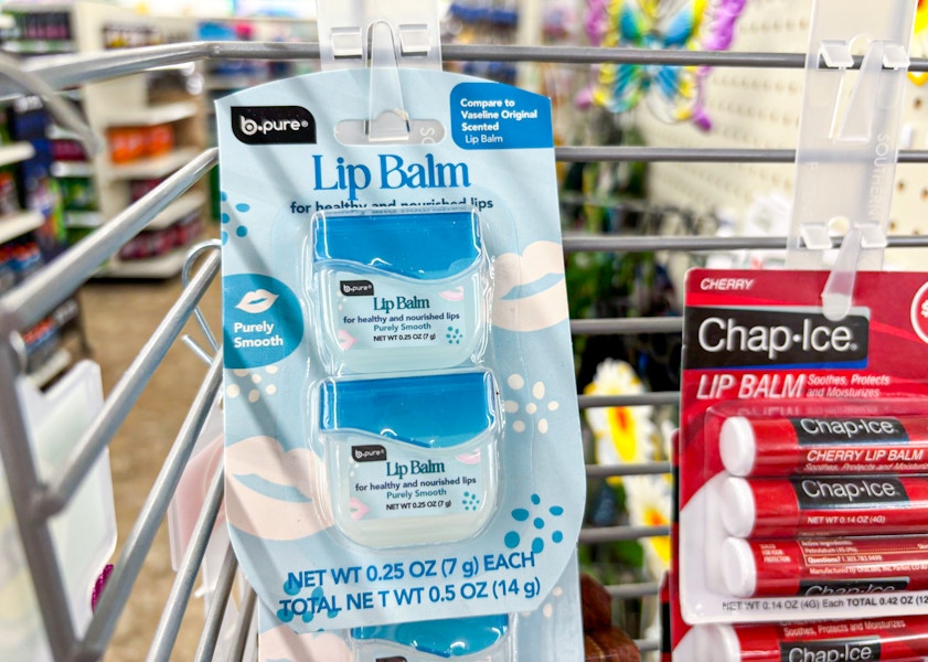 dollar tree b-pure lip balm