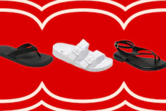 Target women's sandals on KCL template