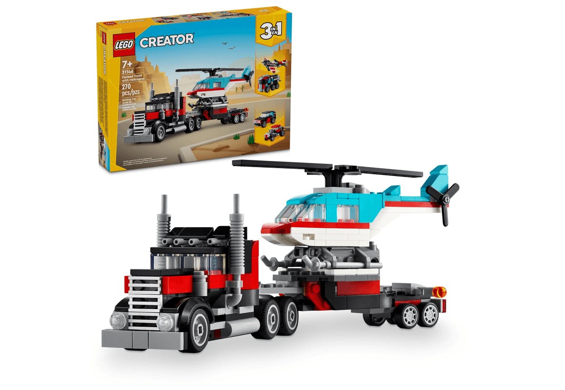 Lego Creator Truck With Helicopter