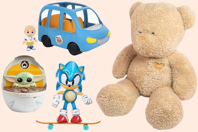 Walmart.com Toy Clearance: $4 Bubble Maker, $6 Sonic, and $13 CoComelon Car card image