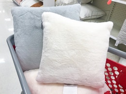 Threshold Faux Fur Throw Pillows, Only $9.97 at Target (Highly Rated) card image