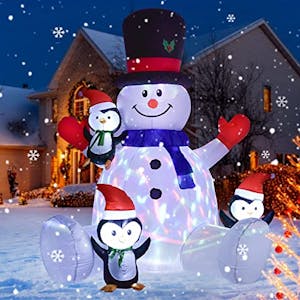Inflatable Snowman Decoration