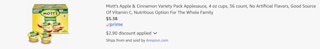 Amazon Mott-s Applesauce Variety pack 2025