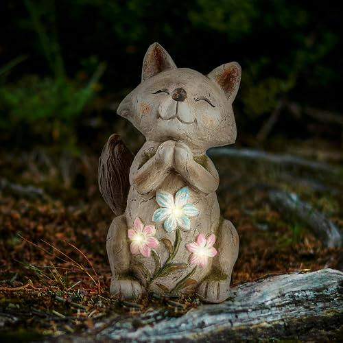 Solar Fox Garden Statue