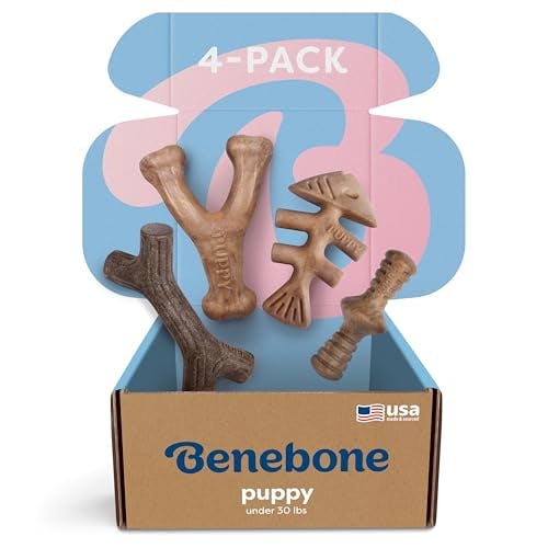 Benebone Puppy Dog Chew Toys 4-Pack