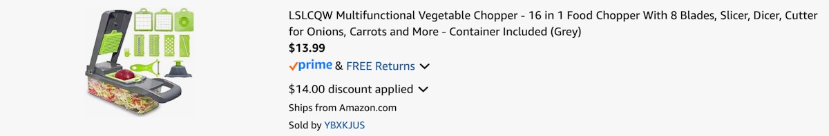 Amazon Vegetable Chopper 2025