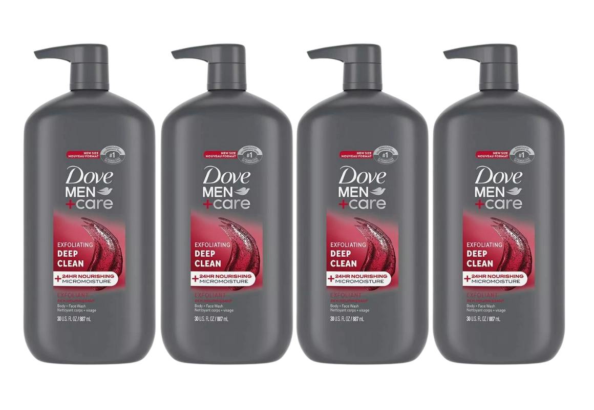 4 Dove Men+Care Body Wash