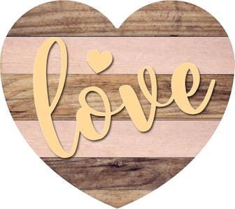 Heart-Shaped Love Wall Decoration