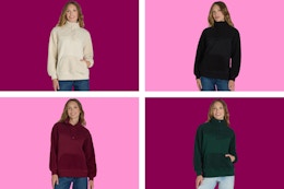 Grab a Women’s Quilted Fleece Pullover at Walmart for Just $13 on Clearance card image