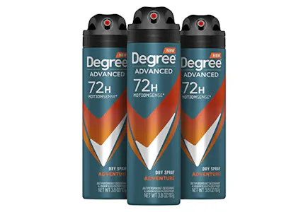 Degree Men Deodorant Spray 3-Pack