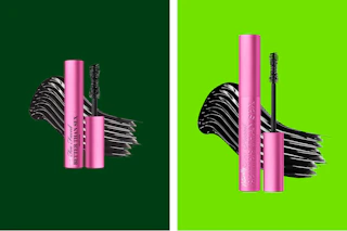 too faced mascara on a grid