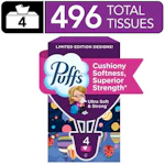 Puffs Ultra Soft Facial Tissues 4-Pack