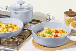 Carote pans being used on stovetop