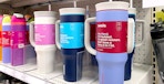 stanley dupes owala tumblers on shelf at target