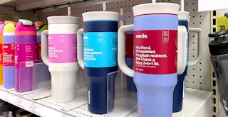 stanley dupes owala tumblers on shelf at target
